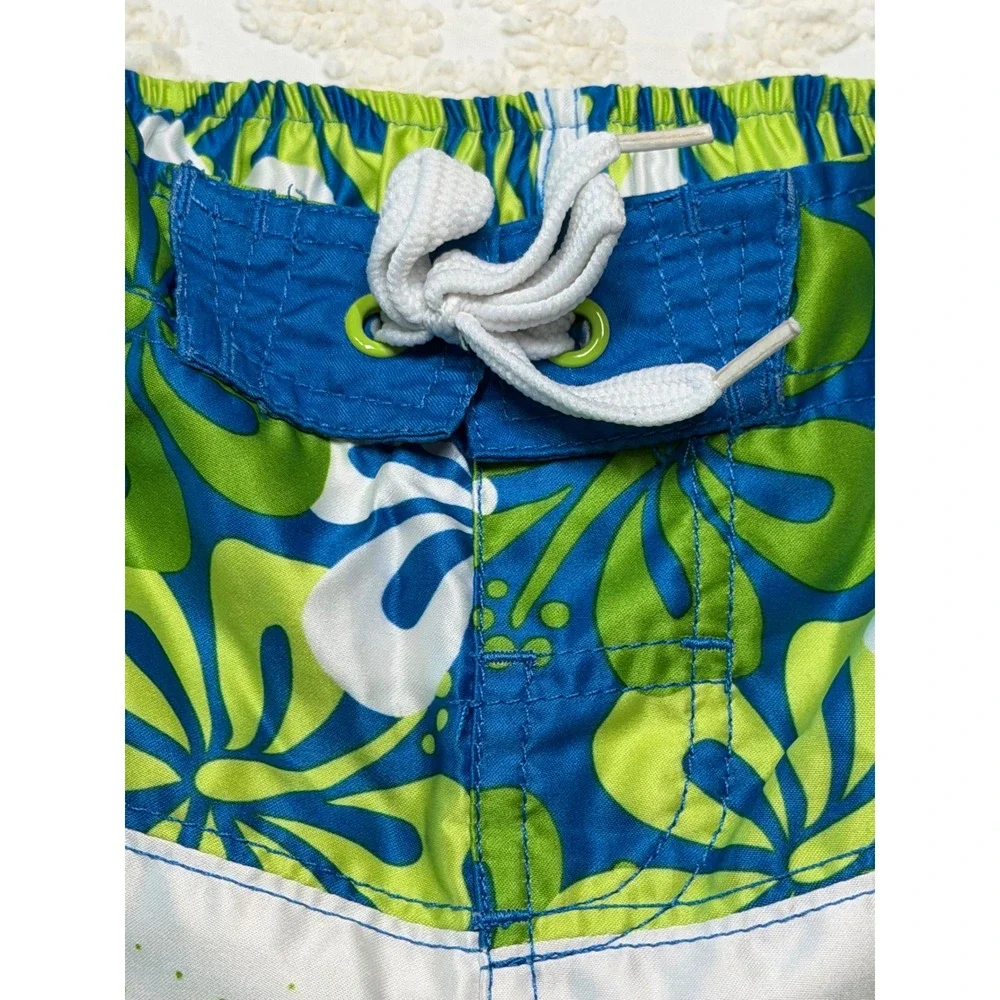 Disney Toy Story Buzz Woody Swim Trunks Blue Green‎ XXS 2/3 Boys Board Shorts